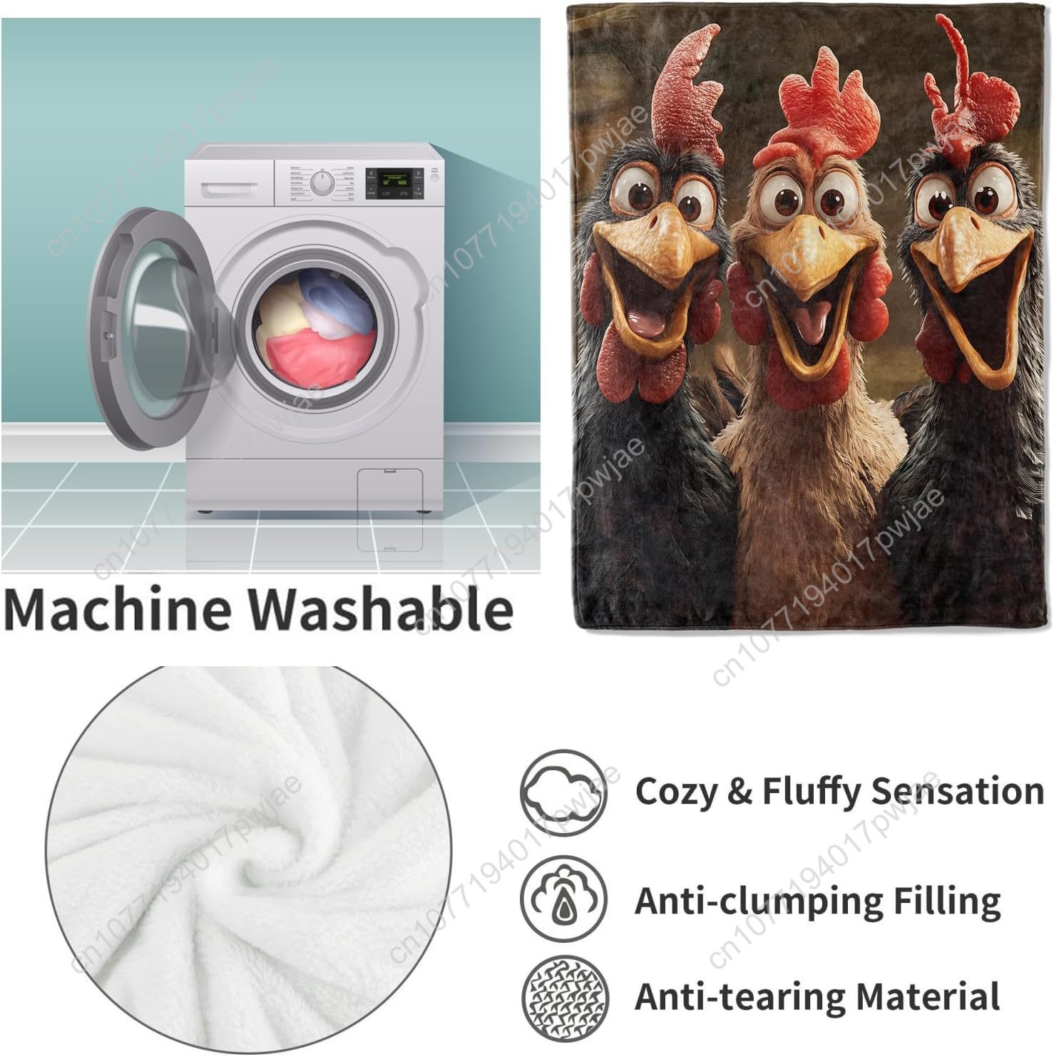 Chickens Blanket Gifts for Wom - Quality Home Textiles review and price
