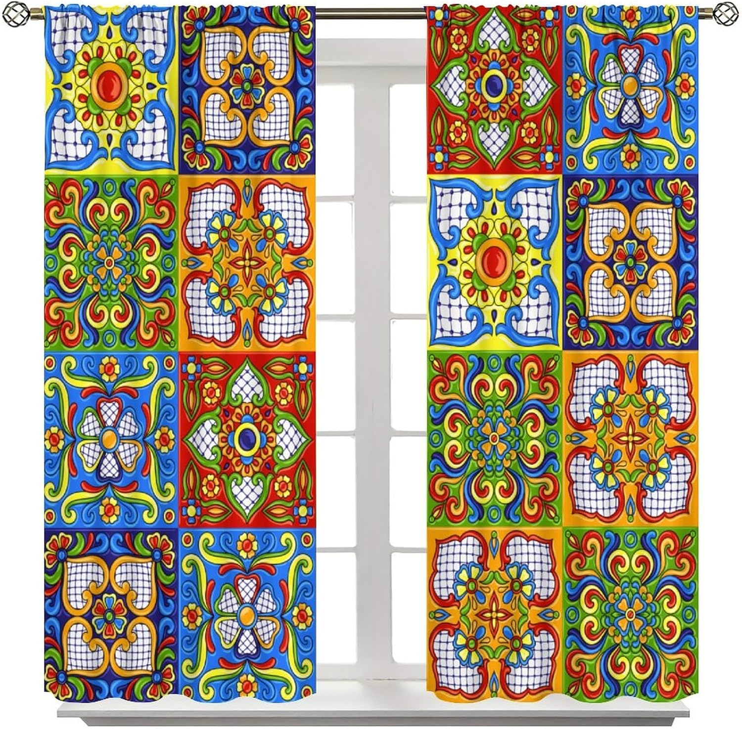 Luxurious Bohemian Moroccan Pa - Home Textiles Luxury Curtains review and price