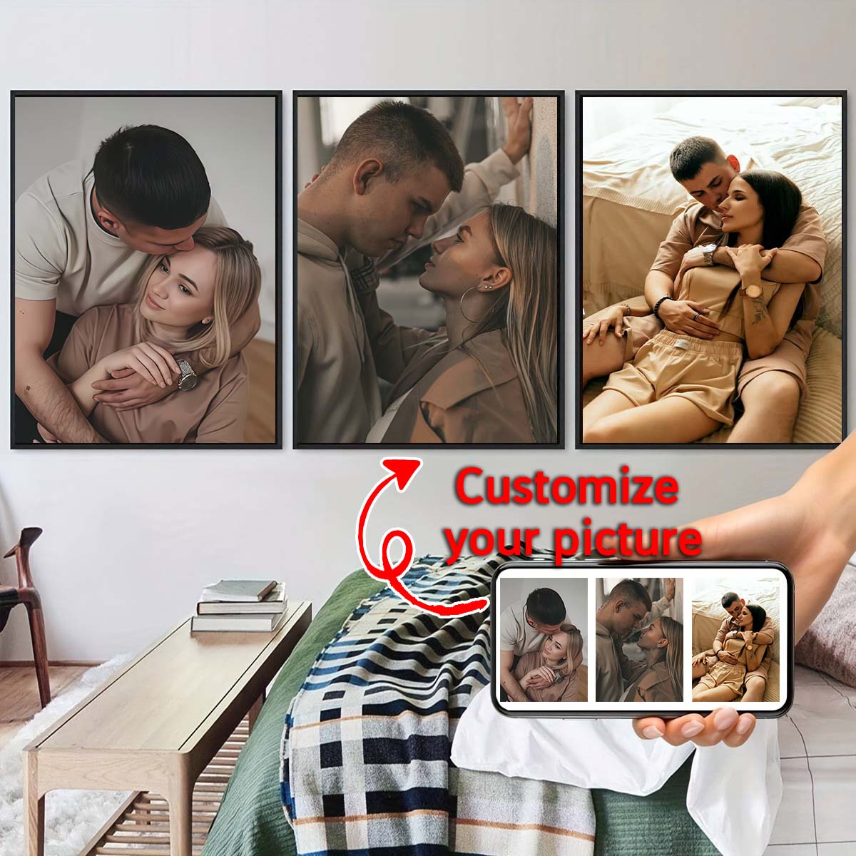 Triptych - 2D Custom Photo Woo - Home Textile review and price