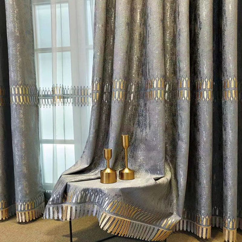 Luxury Embroidered Blackout Cu - Home Textiles Luxury Curtains review and price