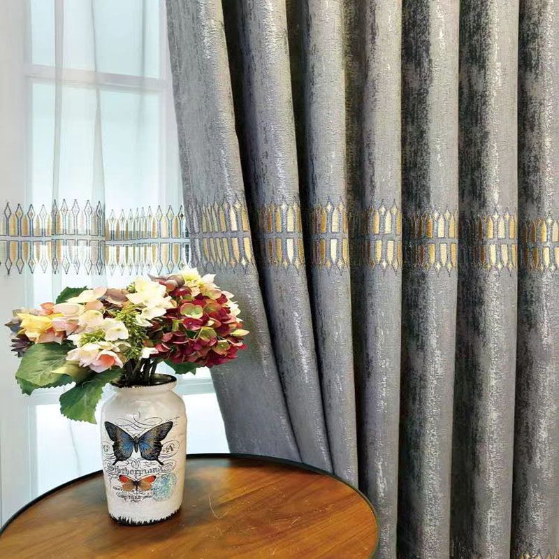 Luxury Embroidered Blackout Cu - Home Textiles Luxury Curtains review and price