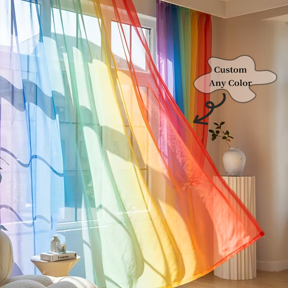 Custom 2D Flat 2pcs Sheer Curt - Textiles For Home review and price