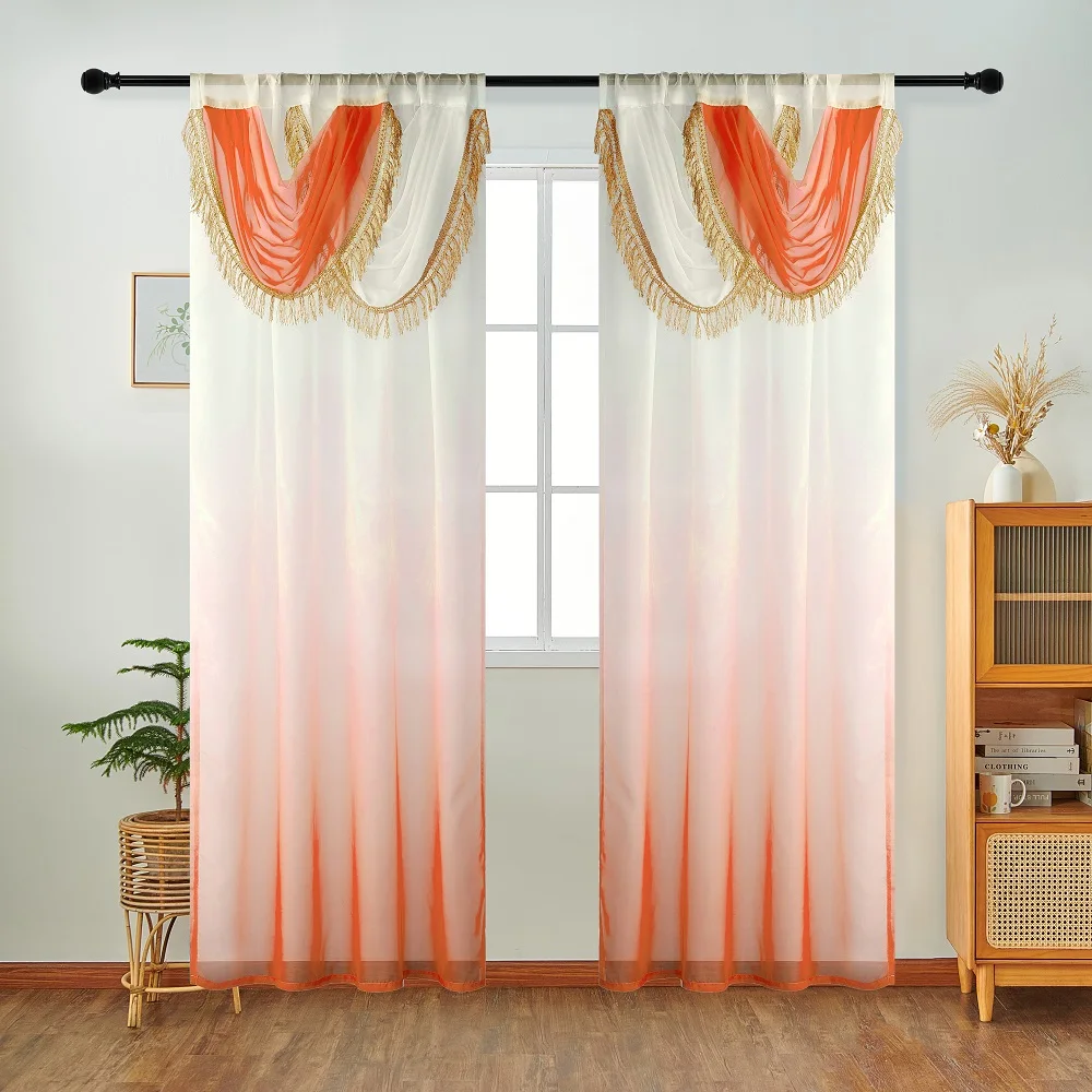 NAPEARL Blue Curtain Head Wave - Home Textiles Luxury Curtains review and price