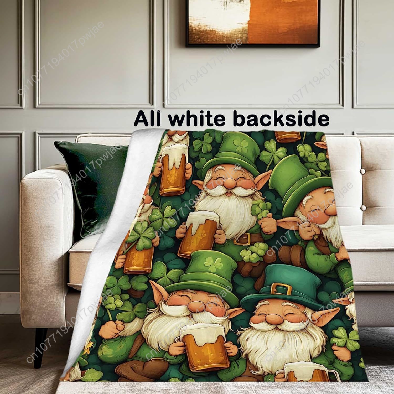 St. Patrick’s Day Gnome Throw  - Quality Home Textiles review and price