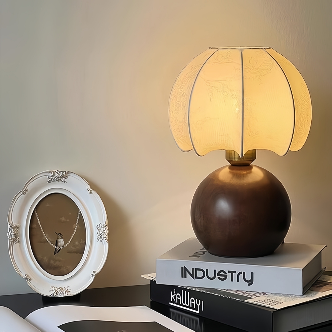 Vintage floral table lamp, med - Textiles For Home review and price