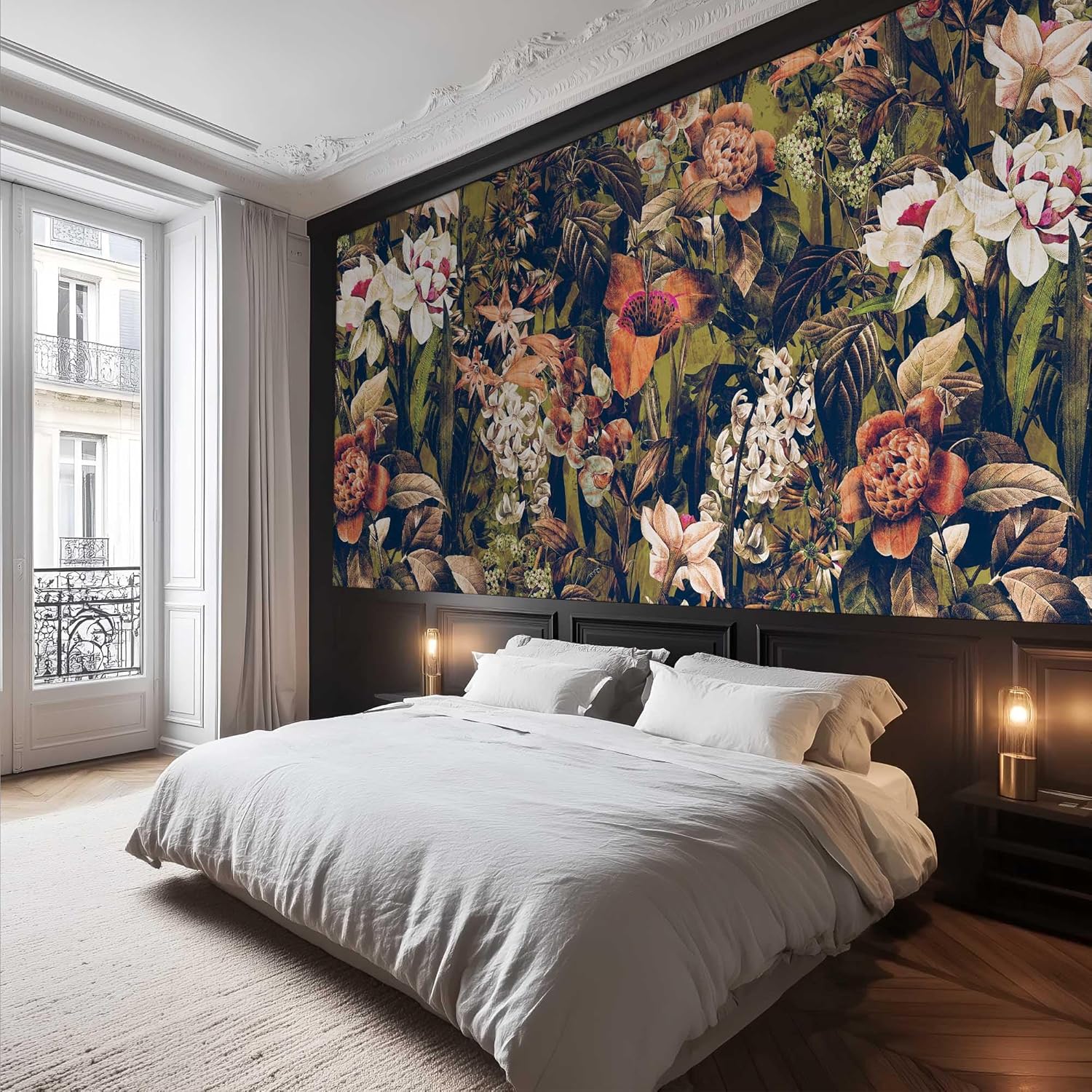 Luxury Floral Tapestry Bed Bac - Home Textiles Luxury Curtains review and price