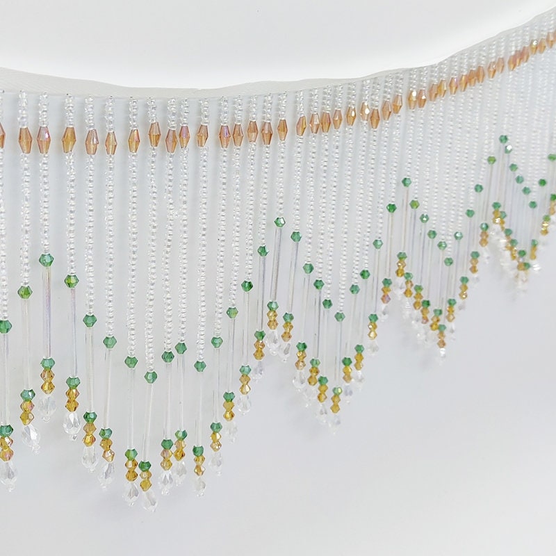 Handmade Beaded Fringe Trim, L - Home Textiles Luxury Curtains review and price