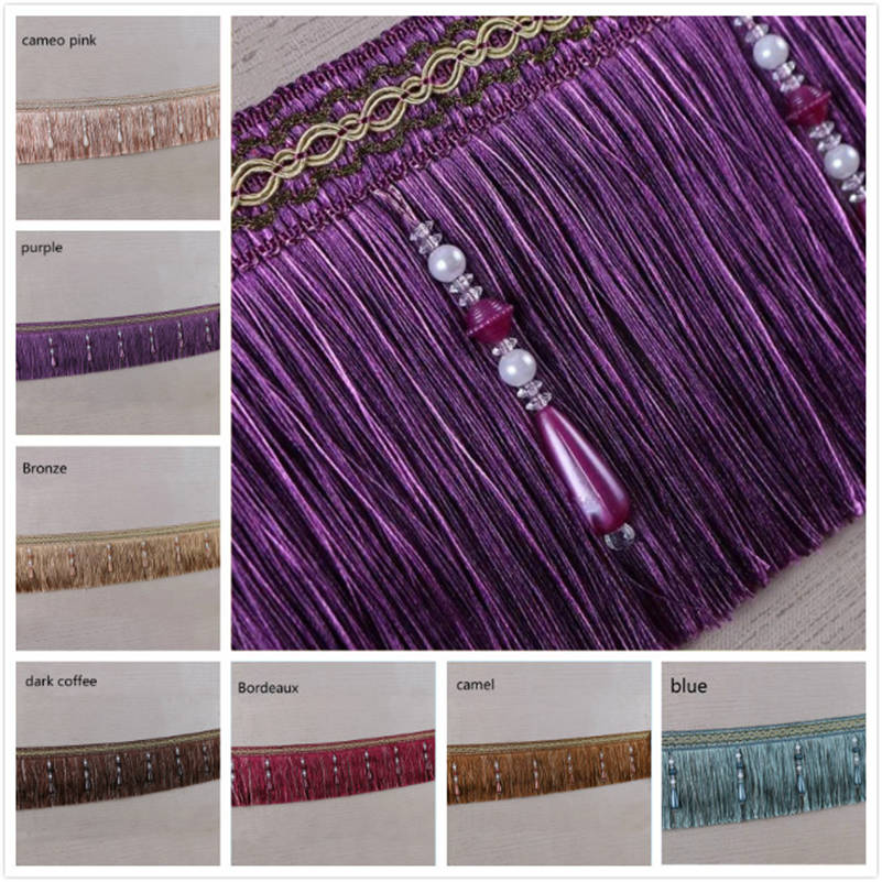 Luxury Exquisite Beaded Tassel - Home Textiles Luxury Curtains review and price