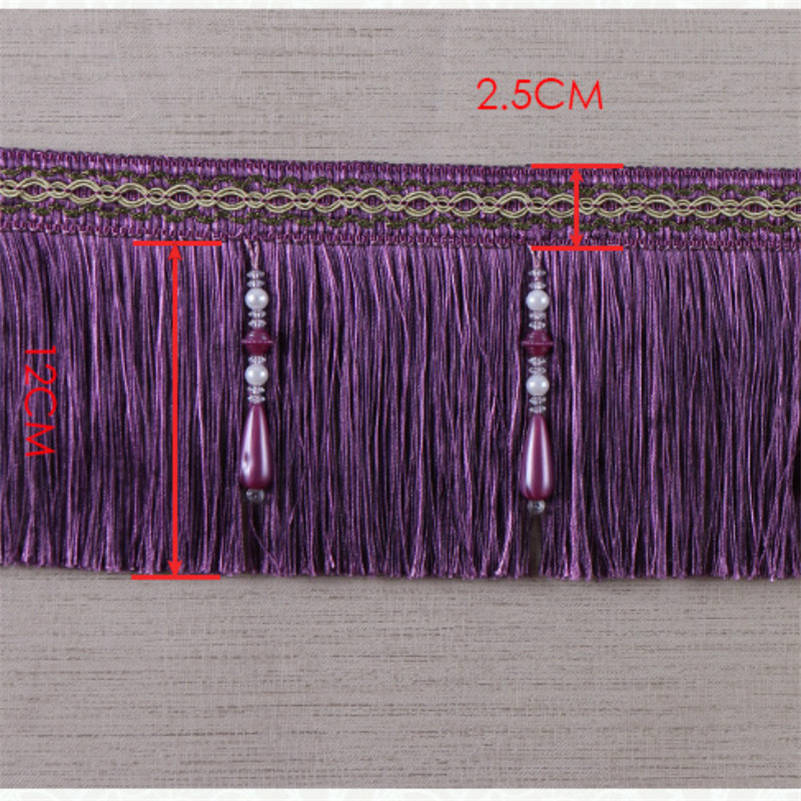 Luxury Exquisite Beaded Tassel - Home Textiles Luxury Curtains review and price
