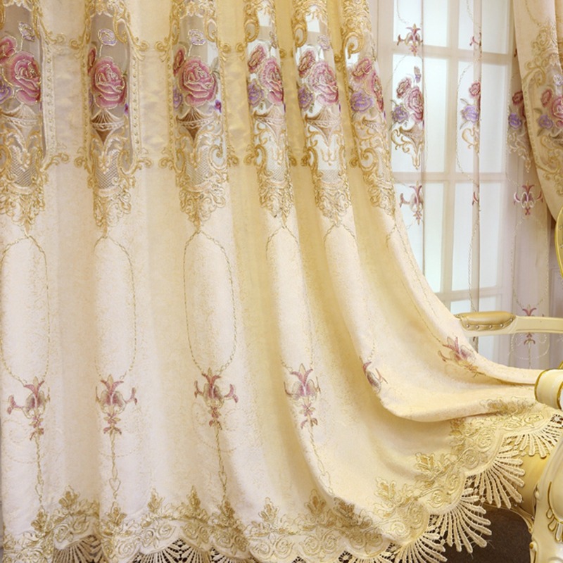 Curtain Textiles Beige Color H - Home Textiles Luxury Curtains review and price