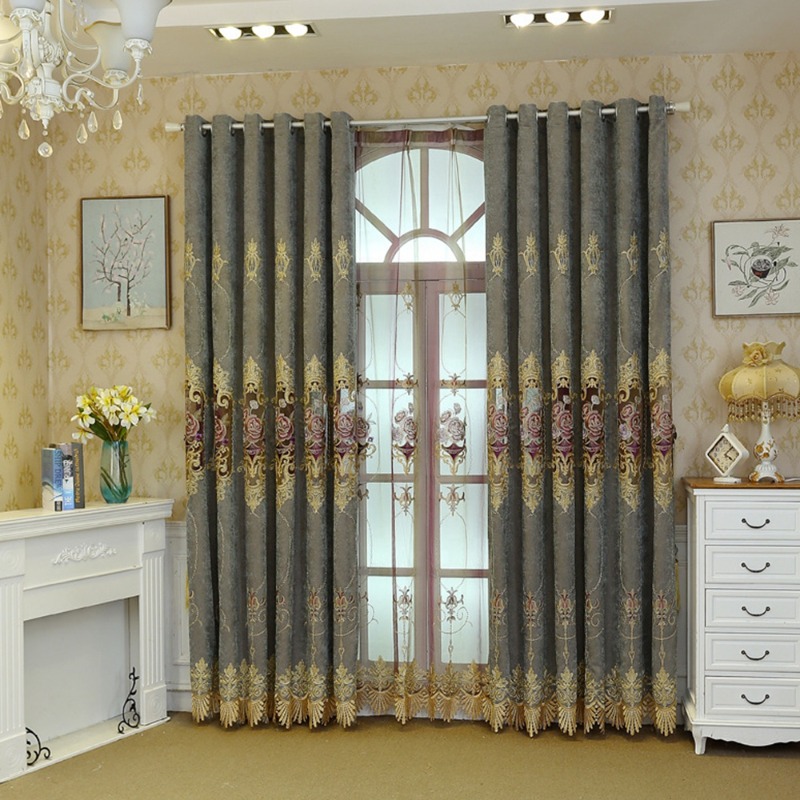 Curtain Textiles Beige Color H - Home Textiles Luxury Curtains review and price